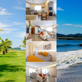 Apto a 350m Praia Cozinha completa Churrasqueira Ar Condicionado Wi-Fi e vaga privativa de garagem Reserve agora mesmo